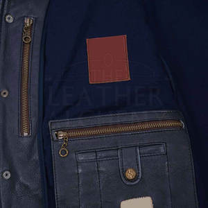 Chaqueta Universitaria de Cuero para Hombre de Alta Calidad, Diseñada para Mantenerte Abrigado y con Estilo Durante las Temporadas de Otoño e Invierno - Product Image 6