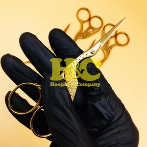 Ciseaux à cils et à sourcils en acier inoxydable de haute qualité, pointe droite et affûtée, avec manche en céramique, durables, en vison, best-seller, Bagla - Product Image 5