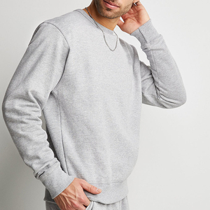 Wholesale 100% Cotton <b>Men's</b> Regular Fit <b>Pullover</b> Sweatshirt Winter Plain Dyed Breathable Quick Dry Crewneck OEM Available - Product Image 4
