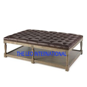 Nouvelle table basse ronde de luxe en métal doré pour l'intérieur, avec revêtement en velours et mousse, idéale pour la salle à manger - Product Image 2