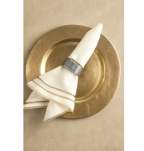 Ensemble de sous-assiettes décoratives bleues à perles en gros, sous-assiettes de luxe pour la mise en place de tables de banquet de mariage, décoration de fête - Product Image 6