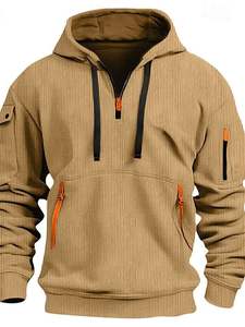 Sweat à capuche court zippé pour hommes Streetwear Sweat à capuche pour hommes En Prix le moins cher quantité minimale de commande bas - Product Image 4