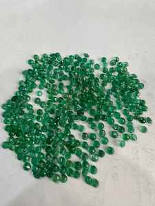 มรกตเจียระไนทรงกลม3มม. ธรรมชาติจากแซมเบียอัญมณีสีเขียวนำเข้าจากอินเดีย - Product Image 2