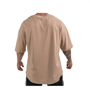 2025 Streetwear camiseta de alta calidad de algodón liso en blanco 220 Gsm camisetas de gran tamaño ropa stock a granel camiseta de gran tamaño para hombres - Product Image 3