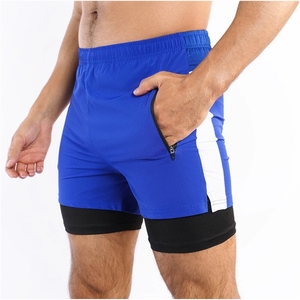 Pantalones Cortos Deportivos para Hombre, Transpirables, Elásticos, con Bolsillos Laterales, de Secado Rápido, para Entrenamiento, Gimnasio, Verano, Venta al Por Mayor - Product Image 1