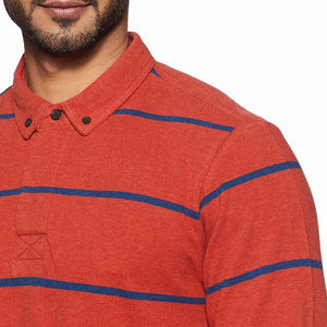 Nuevo 100% algodón transpirable manga completa liso Polo camiseta manga larga con cuello personalizado Golf Polo camisetas - Product Image 3