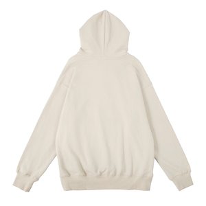 Sweat à capuche décontracté de haute qualité à col zippé unisexe avec logo personnalisé et impression bouffante - Product Image 4