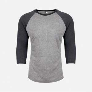 Next Level Apparel Vintage Navy/Premium Heather transpirable Béisbol Tri-Blend 3/4-Manga Raglan Camiseta de manga tres cuartos - Product Image 1