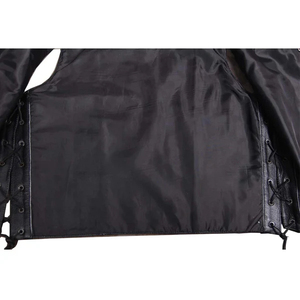 Gilet en cuir de motard de mode pour hommes à séchage rapide motif de gilet long pour hommes et femmes d'hiver gilet en cuir fabriqué par Isha Industry - Product Image 6
