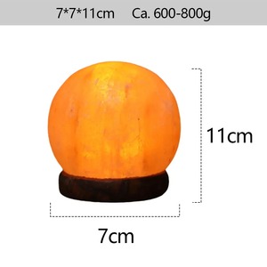 Lampe de sel de l'Himalaya lampe de roche de sel en cristal avec base veilleuse de chevet lampe d'ambiance LED pour la décoration intérieure - Product Image 5