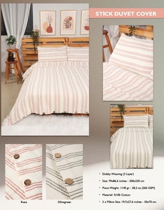 Parures de couette 100% coton piqué jacquard couleur unie respirantes tissées 80S80S poids moyen 300 g/m² 230 cm 118/120 - Product Image 2