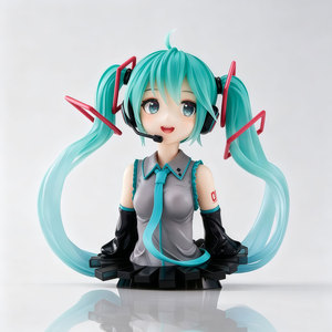 Hatsune <strong>Miku</strong> Bust Anime Figure Model <strong>Statue</strong>, Trendy Scene Decor, Collectible Ornament Gift for Anime Fans - Product Image 1