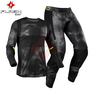 Combinaison de maillot et de pantalon de motocross, hiver, unisexe, meilleur équipement de course de moto tout-terrain, tissu durable, respirant, confortable, flexible - Product Image 6