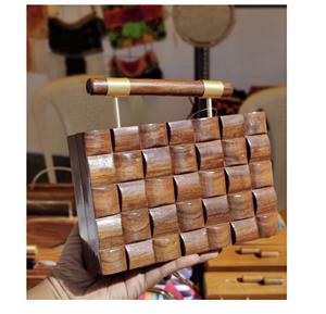 Pochette en résine de type personnalisé de couleur dorée artisanat indien à la mode pour les femmes - Product Image 5