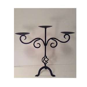 Juego de Portavelas de Metal Estilo Boho Chic con Intrincados Recortes, Perfecto para Centros de Mesa en Salas de Estar, Dormitorios o Eventos - Product Image 1