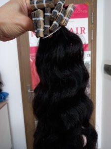 Ventes fortes et durables Extensions de cheveux crus vietnamiens à double dessin Bande de durée de vie frontale de vague naturelle de donneur unique - Product Image 6