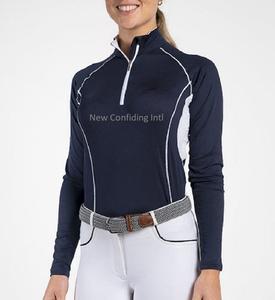 Camiseta de equitación para mujer OEM, capa base ecuestre de calidad con certificación OEKO-TEX y materiales ecológicos - Product Image 5