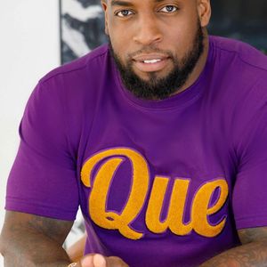 T-Shirt in ciniglia viola manica Que con ricamo Omega stile di vita greco camicia di cotone personalizzata della confraternita all'ingrosso - Product Image 6