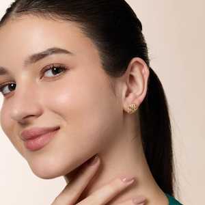 Geometric Emerald-Cut 92.5 <b>Silver</b> <b>Stud</b> <b>Earrings</b> for Party Occasions - Product Image 4