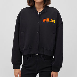 Léger femmes varsity veste élégant polaire manches laine mélange à la mode collège survêtement brodé letterman bomber - Product Image 1