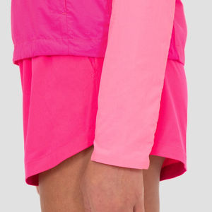 Ensembles personnalisés de haute qualité pour femmes short et veste coupe-vent deux pièces ensemble de short et coupe-vent en nylon avec fermeture éclair - Product Image 6