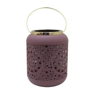 Decoración del hogar hierro decorativo diseñador de lujo Linterna Verde claro Meena hecho a mano personalizado - Product Image 3