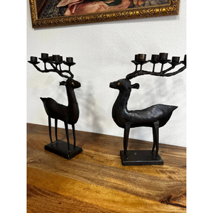 Vaisselle Bougeoir Renne Bougeoir Vintage Couleur Noire Bougeoir Photophore Bougeoir De Manufactures Et Exportateurs - Product Image 1
