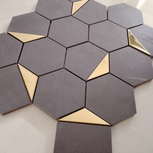 Unicrete Carreaux 73mm Hexagone Full Body Vitrified Mosaic Céramique Mat pour Hôtels et Restaurants Salle à manger murs Façades de magasins - Product Image 2