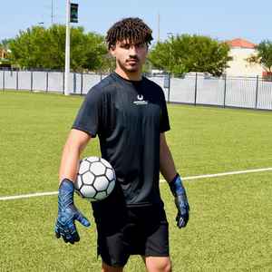 Gardien de but en cuir de qualité personnalisable Poignée en latex Cuir confortable - Product Image 2