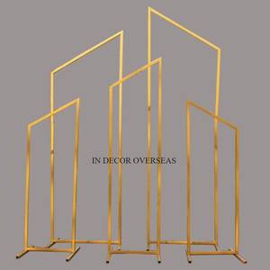 Forte demande Vente chaude Plaqué or Unique Fantaisie Designer Top Qualité Métal Fait Décoration De Mariage Harlow Stand De L'Inde - Product Image 3