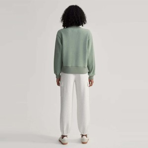 Acogedora chaqueta de lana con media cremallera para mujer, Jersey ligero suave y cómodo para ropa informal de invierno - Product Image 2