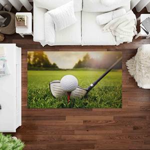 Green Golf <b>Printed</b> Rug: Anti-Slip, <b>Large</b>, <b>Wall</b> Hanging, Gift,Velvet Rug - Product Image 3