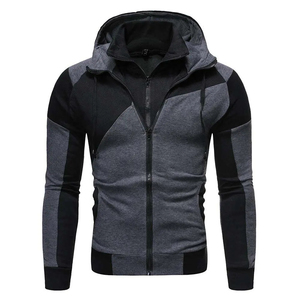 Chaqueta informal con capucha para hombre, sudadera con cremallera, ropa deportiva de moda para hombre, sudaderas con capucha para hombre, tela de algodón 2024, tarifa al por mayor OEM - Product Image 4