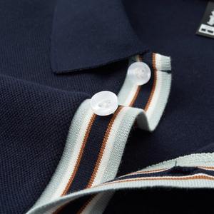 Couleur unie pour hommes de haute qualité pour polo respirant 100% coton pull à col décontracté d'affaires. M-4XL - Product Image 3