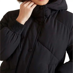 Doudoune longue personnalisée en coton de haute qualité Oem à logo unisexe pour hommes - Product Image 5