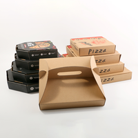 Échantillon gratuit de boîte de papier d'emballage de pizza en forme d'octangle ondulé kraft avec logo personnalisé Boîte de pizza à emporter avec livraison à emporter
