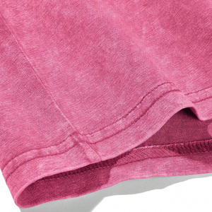 Camisetas de gran tamaño con efecto de lavado ácido con ajuste de verano y opciones personalizadas completas para puntadas y embalaje con logotipo de tela - Product Image 3