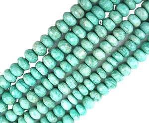 La meilleure qualité en Amazonite naturelle Micro perles rondelles à facettes pour la fabrication de bijoux prix de gros - Product Image 2