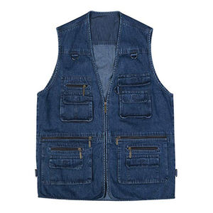 Thick Rinsed Men's Canvas Winter Vest Chemical <b>Wash</b> Durable Casual Layering Streetwear Custom OEM Wholesale - Product Image 1