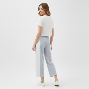 Custom Your Own Lettuce Edge Crop Top Blank Top With New Pattern Women Manufacturer Turkey - Product Image 6