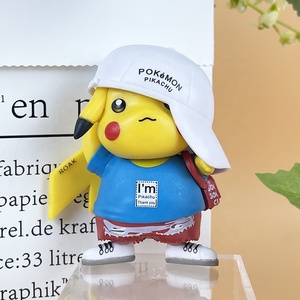 Pokem <span class=keywords><strong>Anime</strong></span> figurine Kawaii Pika-chu l'<span class=keywords><strong>anime</strong></span> homme jouets pour enfants cadeaux bureau configuration ornement - Product Image 4