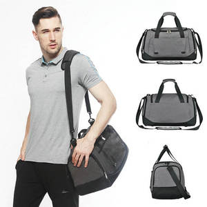 Sac de sport en nylon durable avec compartiments humides et secs pour l'entraînement physique et la commodité de voyage - Product Image 6