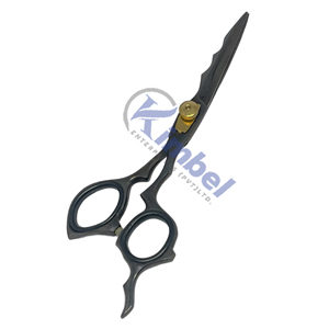 Chất Lượng Cao Chuyên Nghiệp Cắt Tóc Cắt Kéo Dao Cạo Dòng Nhật Bản Thép Lưỡi Thẳng Sharp Tip Thép Không Gỉ Plasma Màu Đen Kết Thúc - Product Image 1