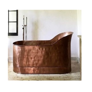 อ่างอาบน้ำทองแดงดีไซน์แฟนซีสำหรับใช้ในห้องน้ำโรงแรม - Product Image 6