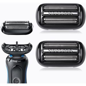 Tête de rasoir électrique à double lame pour homme, remplaçable, lavable, rasage rotatif pour le visage et le corps, interface en allemand - Product Image 6