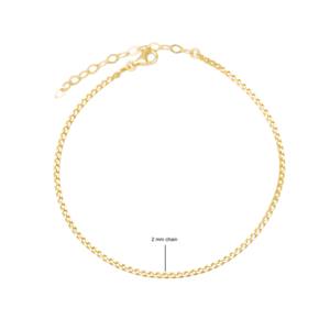 Chaîne gourmet, design minimaliste, bracelet de cheville plaqué or, bijoux de corps pour fête, fait main en argent sterling 925 - Product Image 2