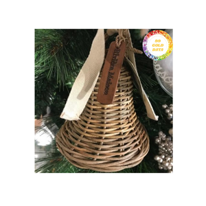 Adornos navideños de ratán auténticos de Vietnam hechos a mano Eco Natural artesanía decoración de vacaciones para árbol de Navidad - Product Image 4