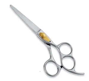 Tijeras de dragón, tijeras de salón de corte de pelo de acero inoxidable dorado, mango compensado con tornillo, punta de hoja afilada para uso de belleza - Product Image 2