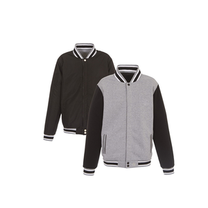 Best Selling Men's Letterman Jackets with Stand Collar Front Logo-Price - Product Image 1