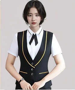 高品質スター付きホテル従業員ユニフォームカスタムハウスキーピングスタッフレセプションドアマンニットホテルユニフォームセーターチョッキ - Product Image 6